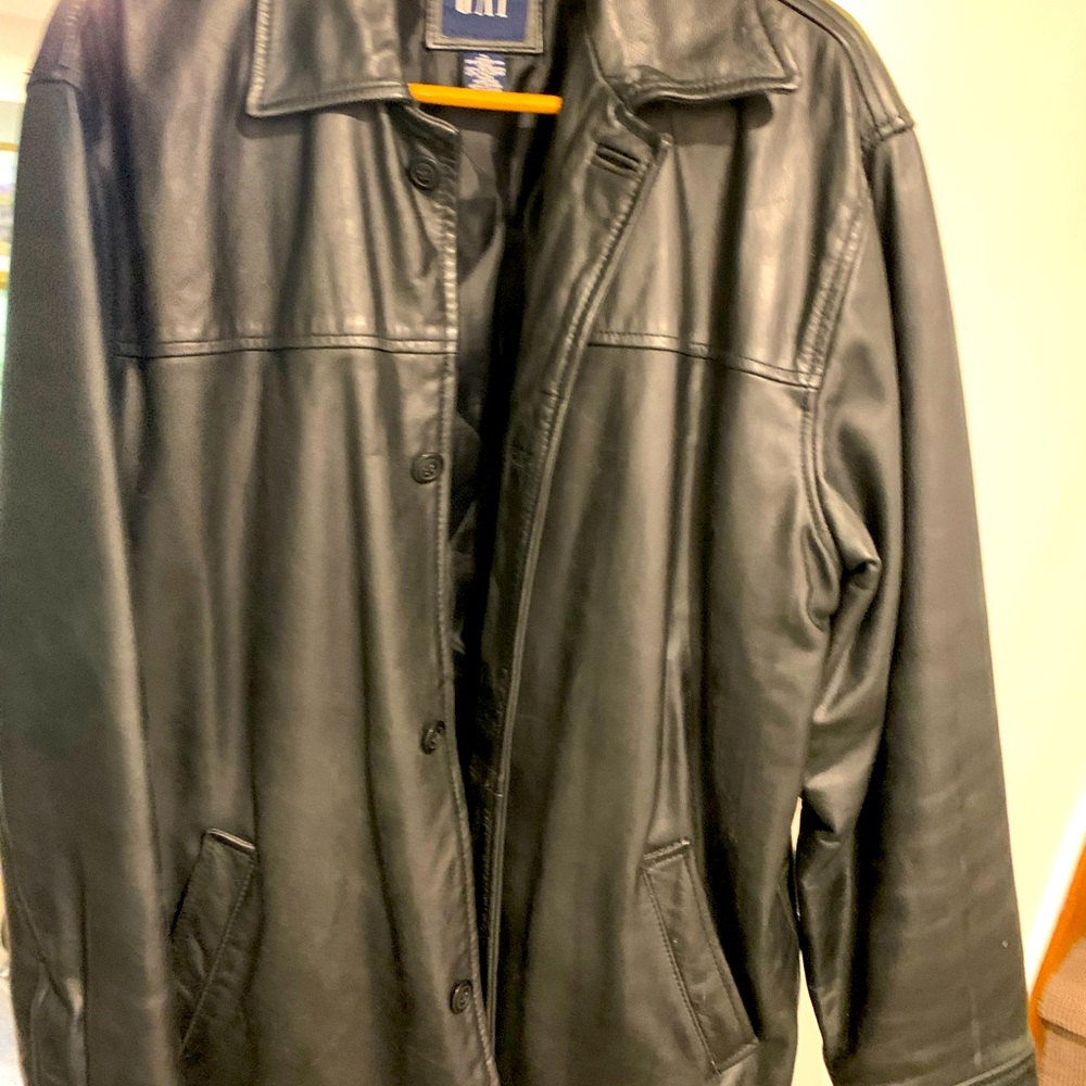 Men’s Gap Vintage Leather Jacket (90’s) Gem